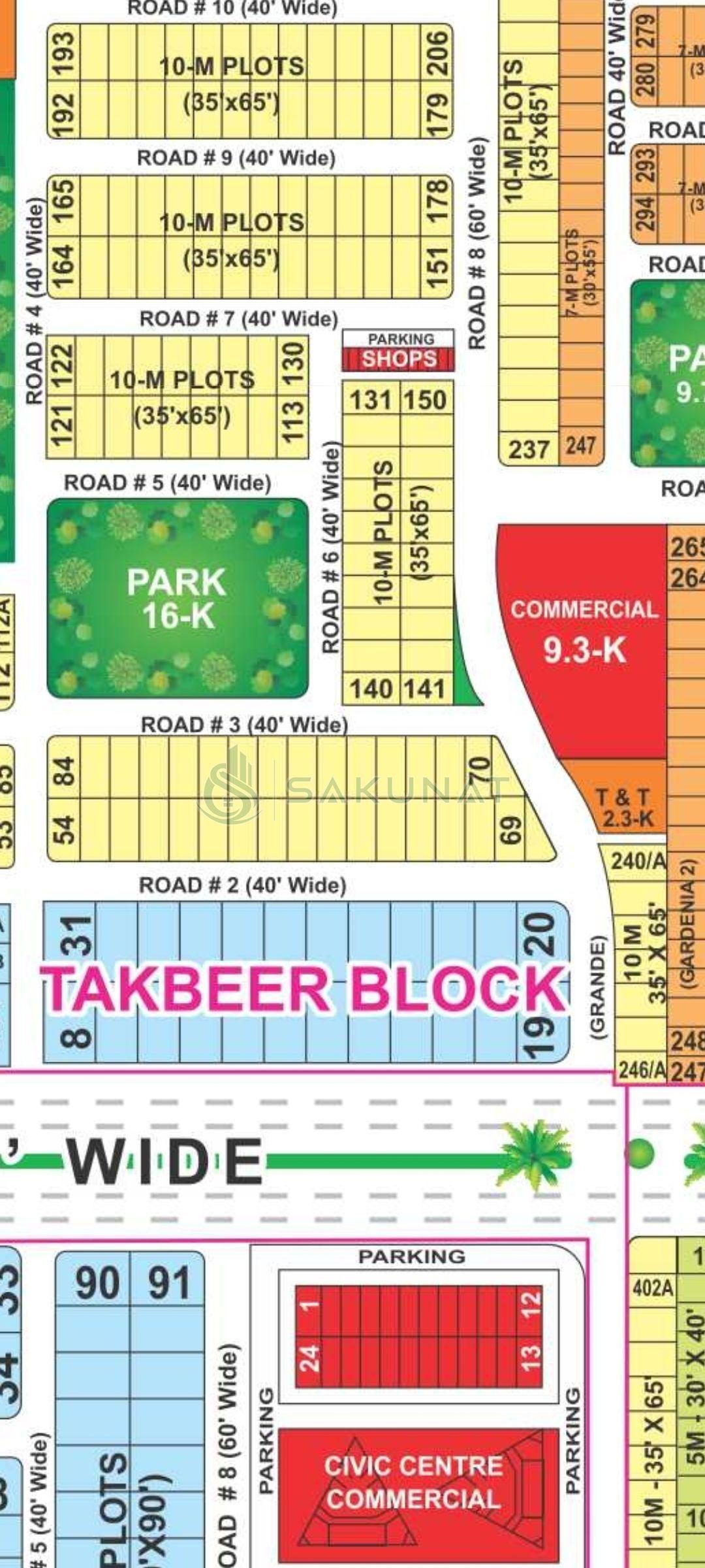 10 Marla Residential Plot for sale in Bahria Town - Takbeer Block, Lahore