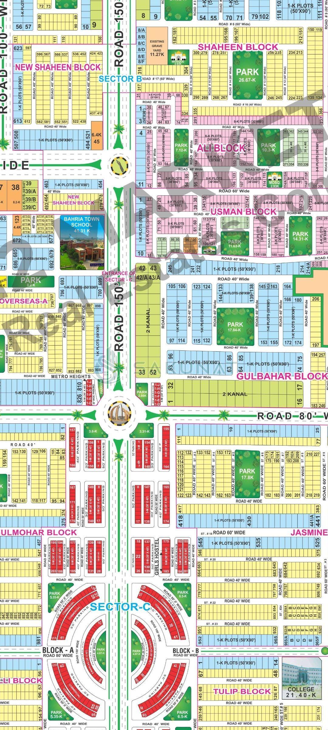 26.5 Marla Residential Plot for sale in Bahria Town - Gulbahar Block, Lahore