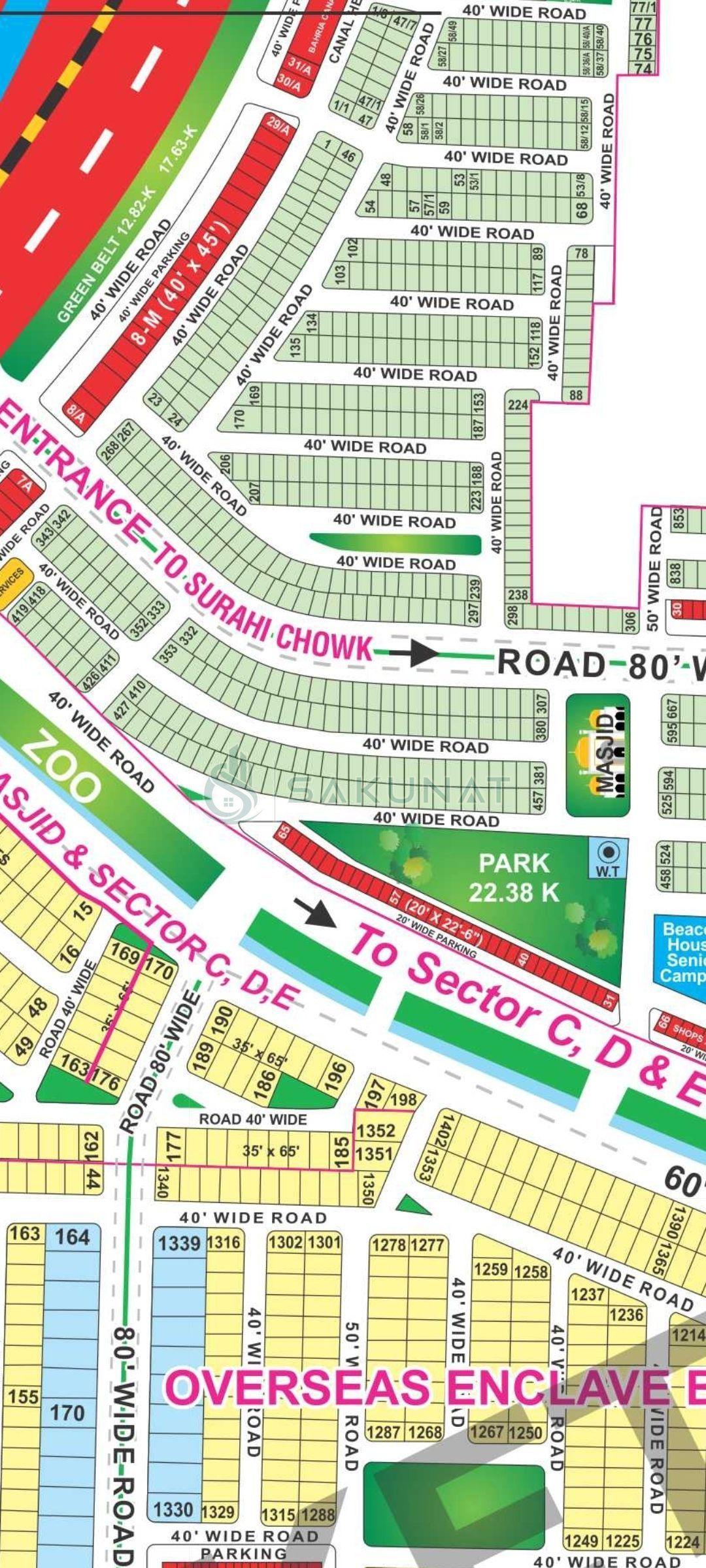 7.3 Marla Residential Plot for sale in Bahria Town - Block AA, Lahore