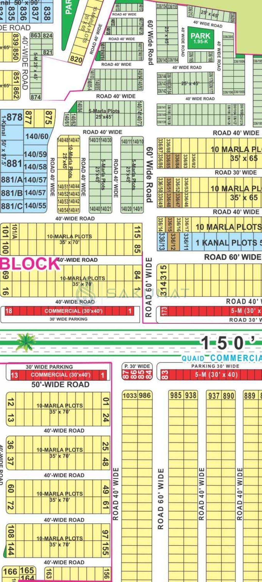 5 Marla Residential Plot for sale in Bahria Town - Nishtar Extension Block, Lahore