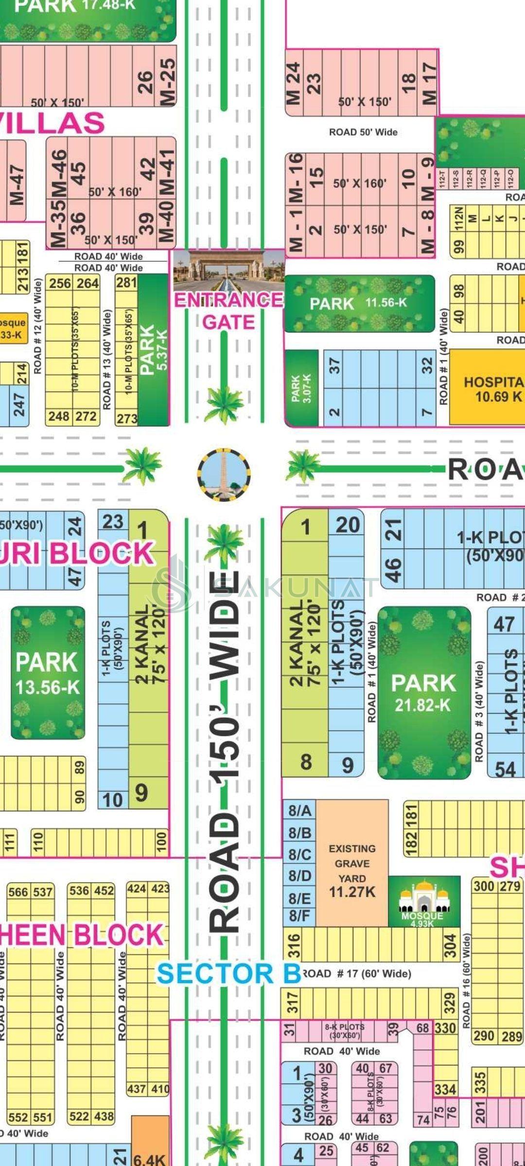 2 Kanal Residential Plot for sale in Bahria Town - Ghouri Block, Lahore