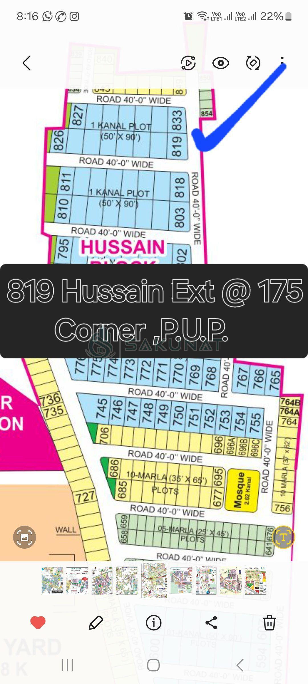 19.5 Marla Residential Plot for sale in Bahria Town - Nargis Extension, Lahore