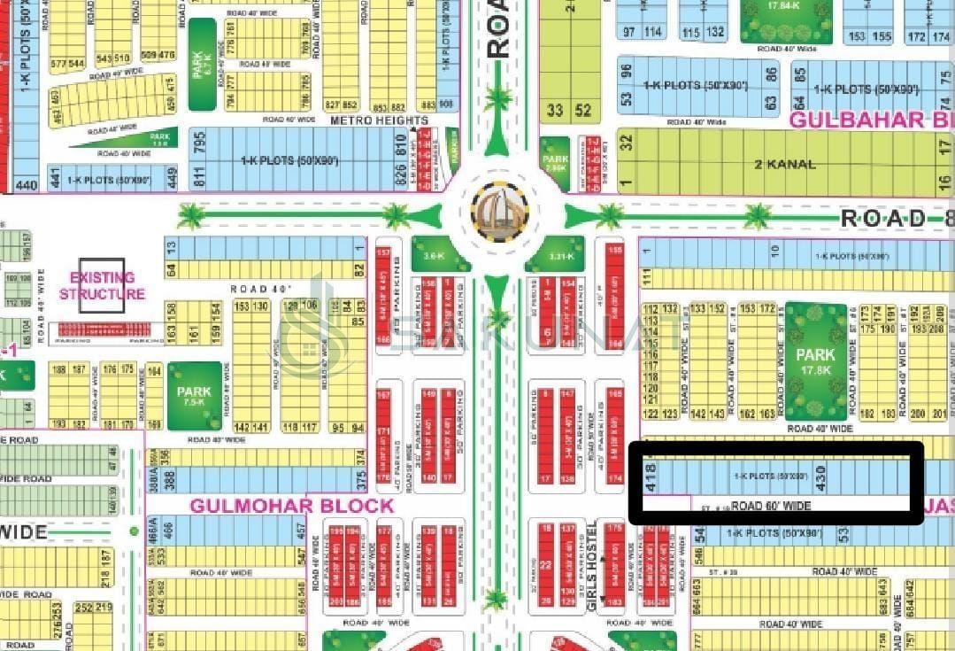 1 Kanal Residential Plot for sale in Bahria Town - Jasmine Block, Lahore