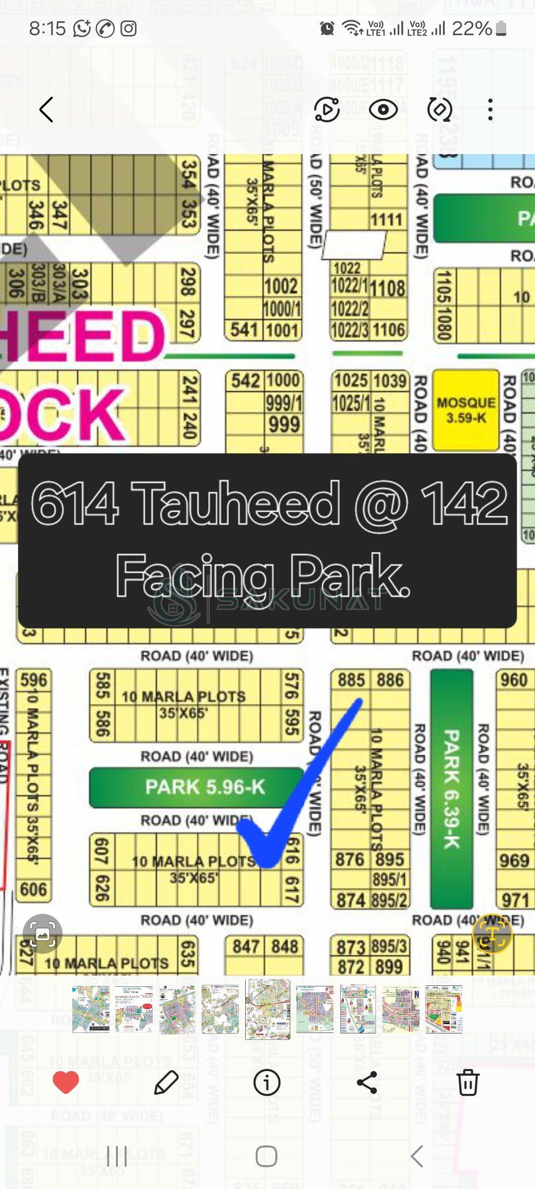 10 Marla Residential Plot for sale in Bahria Town - Tauheed Block, Lahore