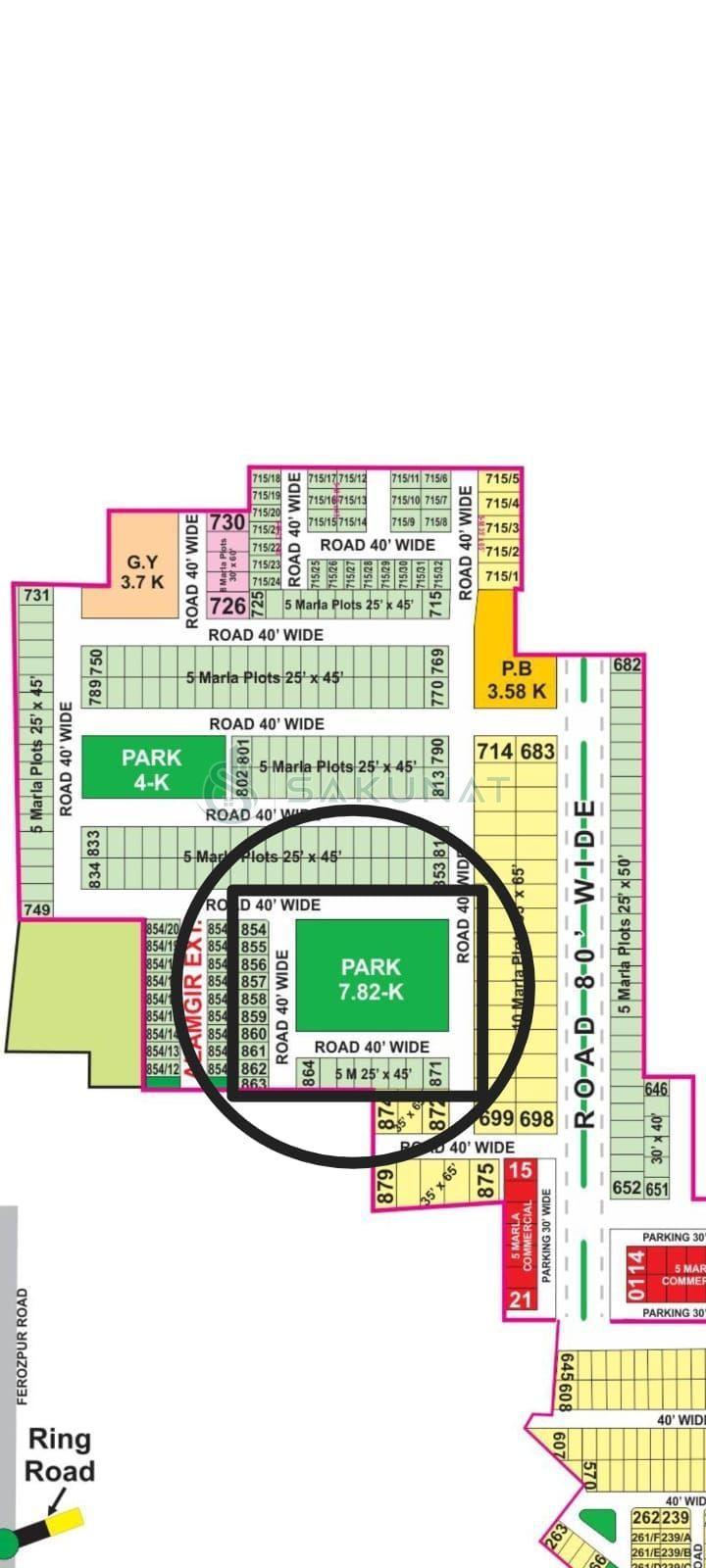 5 Marla Residential Plot for sale in Bahria Town - Alamgir Block Extension, Lahore