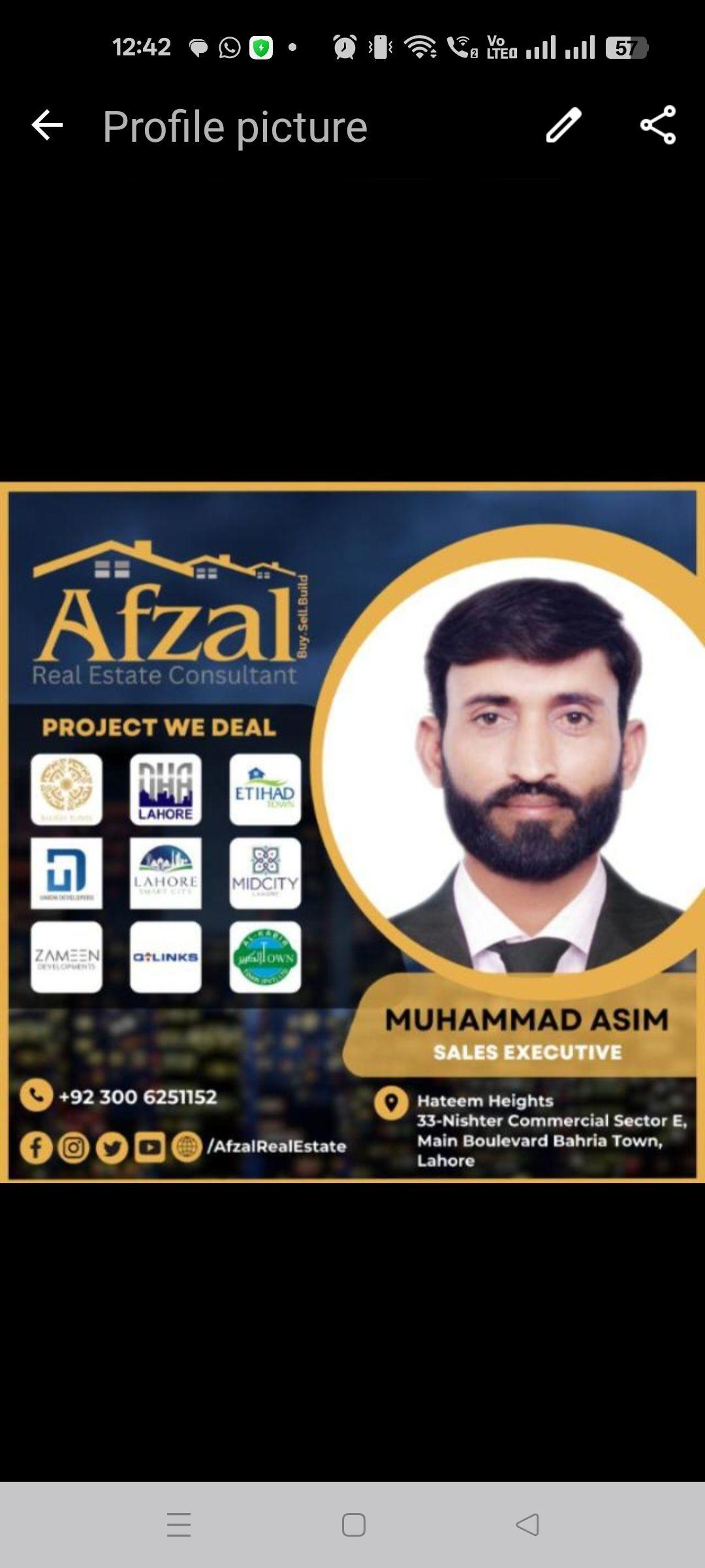 Muhammad Asim Bhutta — Sakunat agent