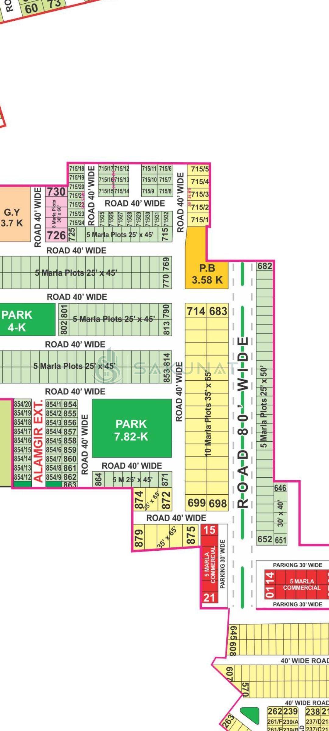 5 Marla Residential Plot for sale in Bahria Town - Alamgir Block Extension, Lahore
