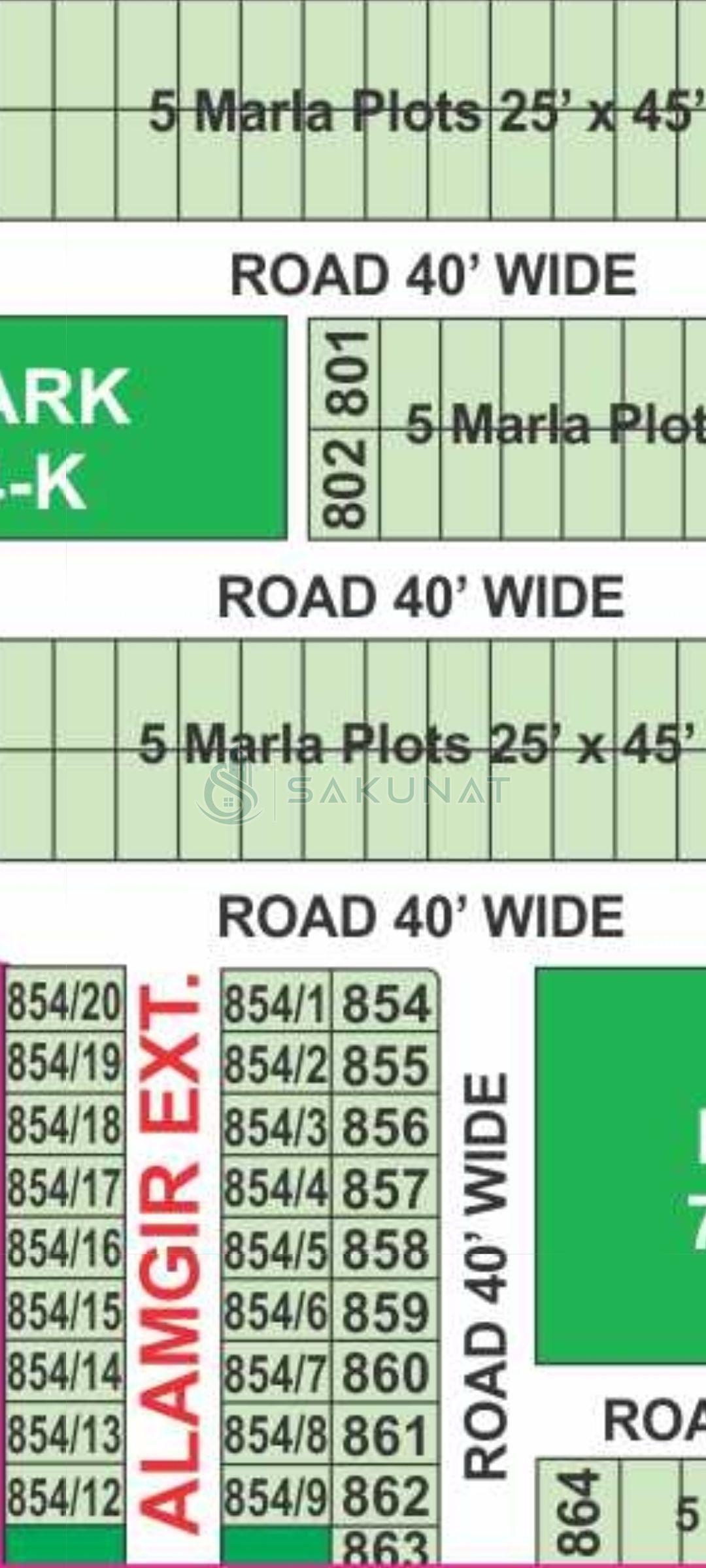 5 Marla Residential Plot for sale in Bahria Town - Alamgir Block Extension, Lahore