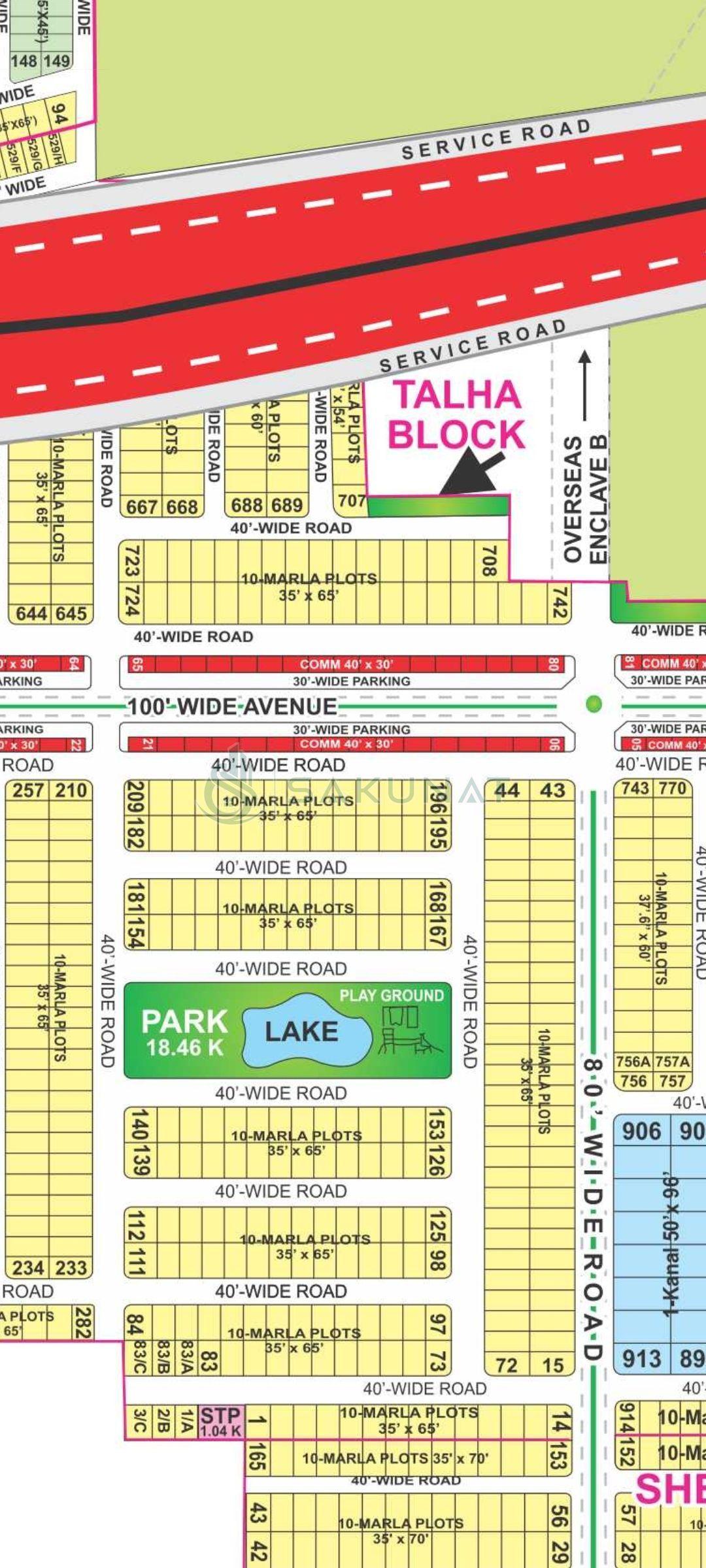 10 Marla Residential Plot for sale in Bahria Town - Talha Block, Lahore