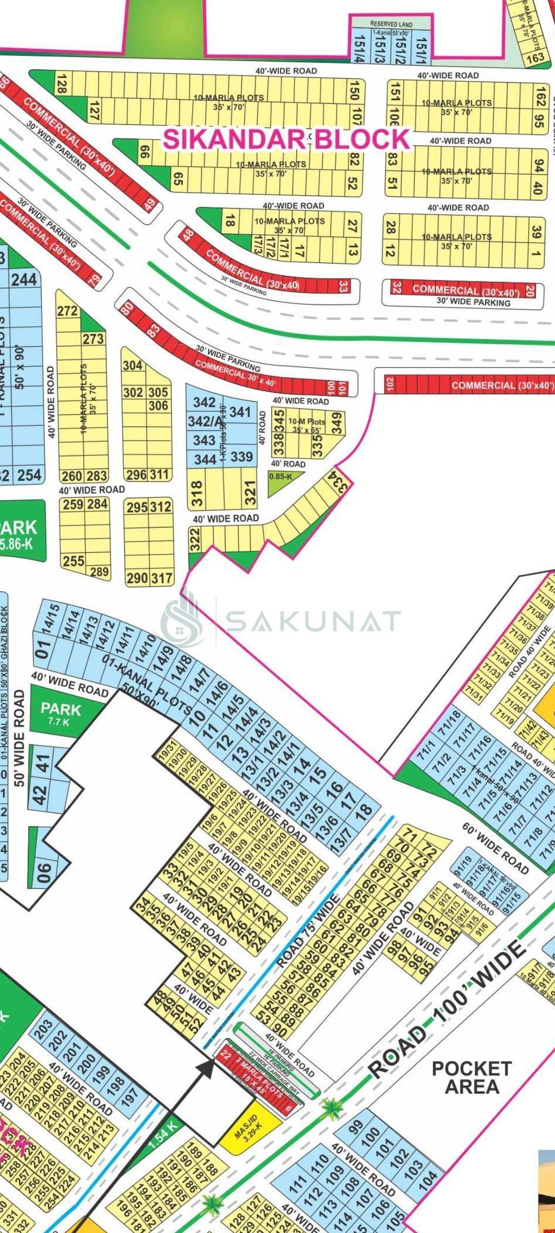 10 Marla Residential Plot for sale in Bahria Town - Sikandar Block, Lahore