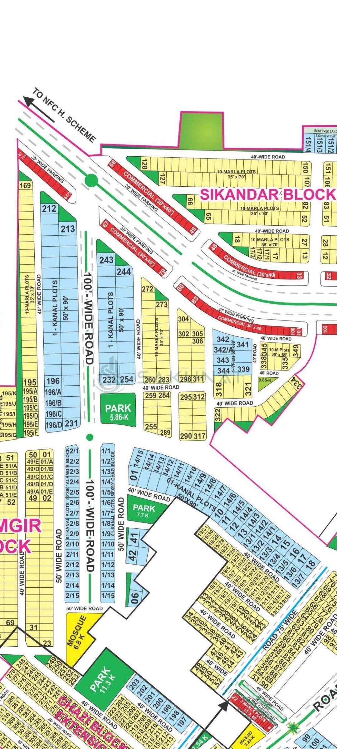 1 Kanal Residential Plot for sale in Bahria Town - Sikandar Block, Lahore