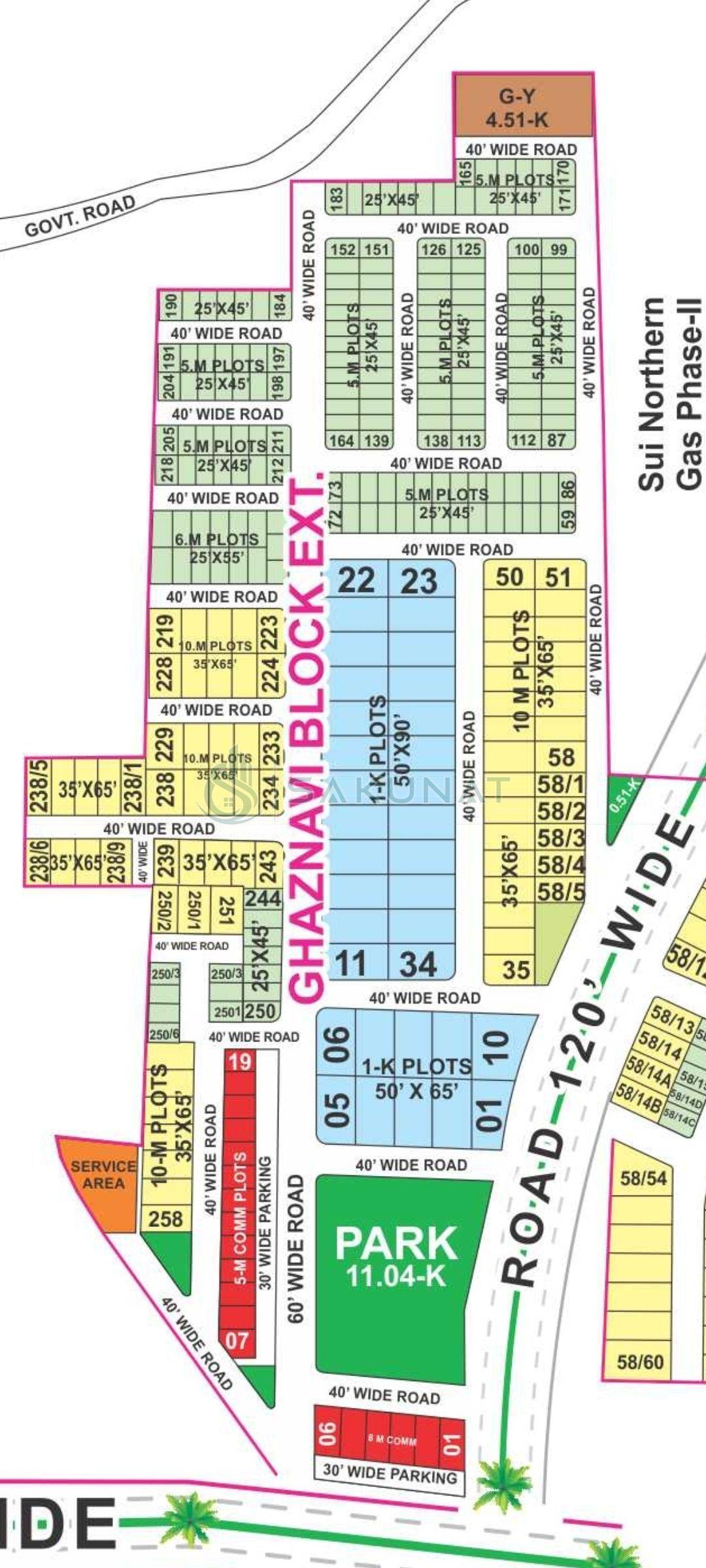 5.44 Marla Residential Plot for sale in Bahria Town - Ghaznavi Extension, Lahore