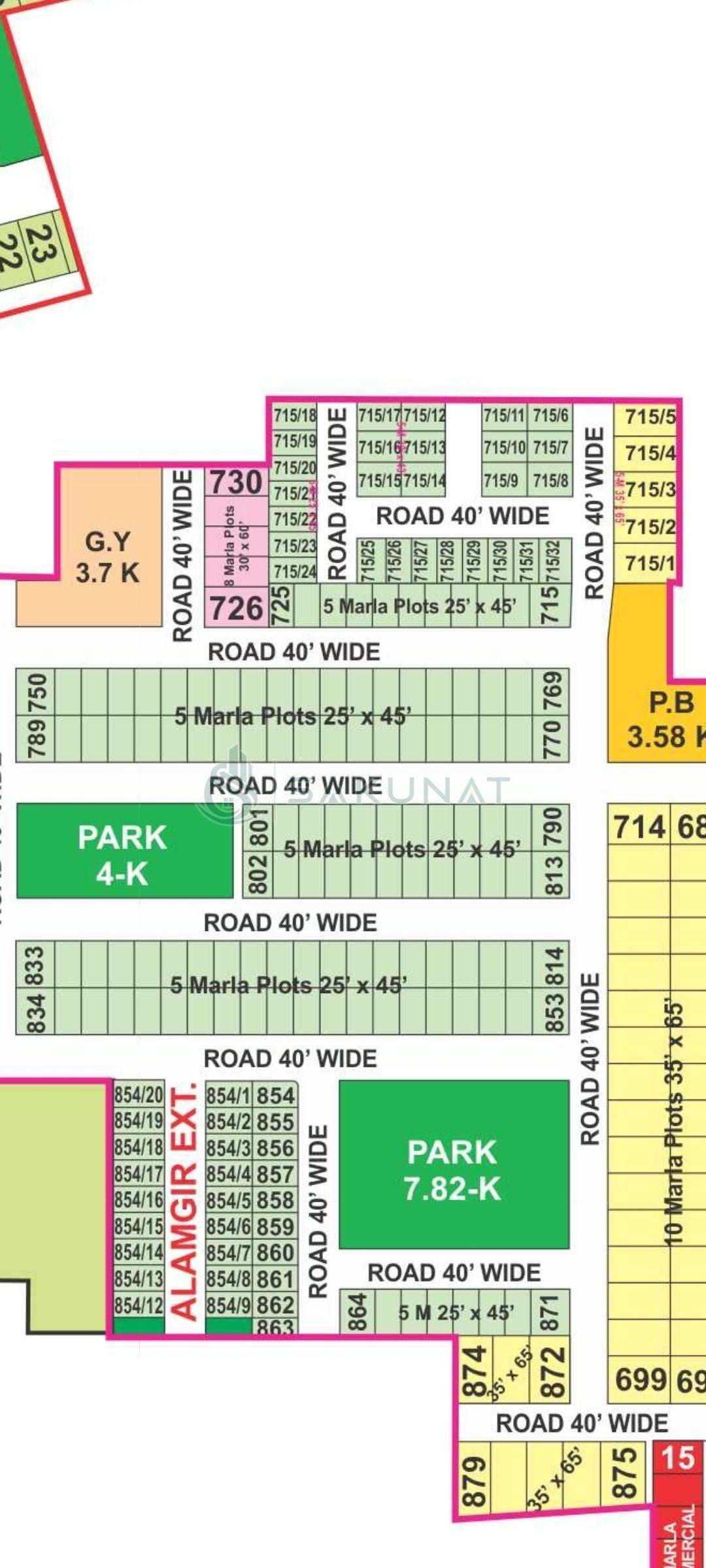 5 Marla Residential Plot for sale in Bahria Town - Alamgir Block Extension, Lahore