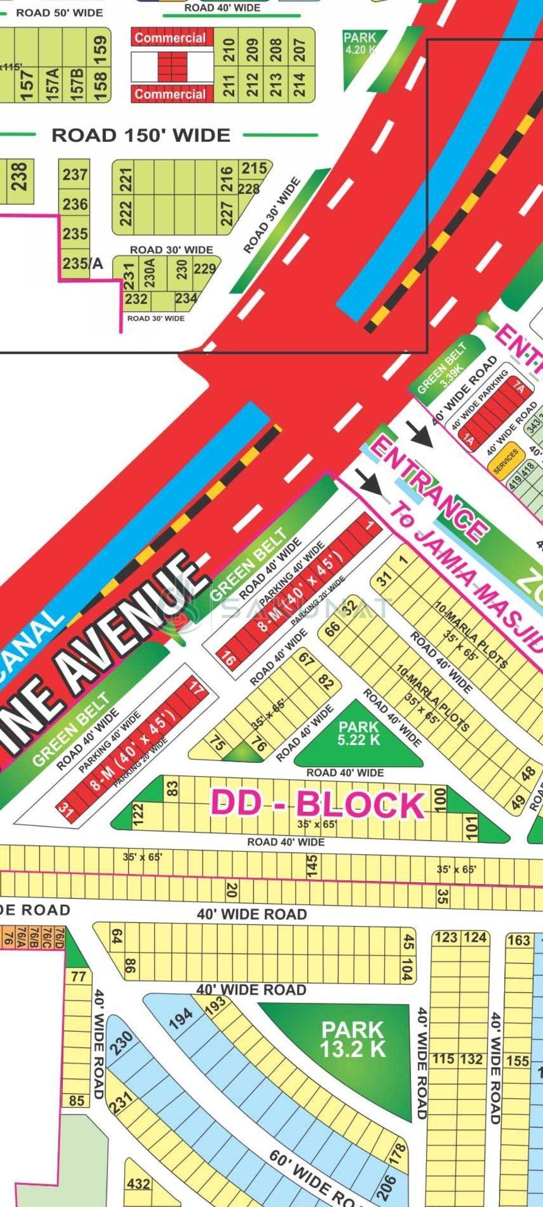 16 Marla Commercial Plot for sale in Bahria Town - Block DD, Lahore