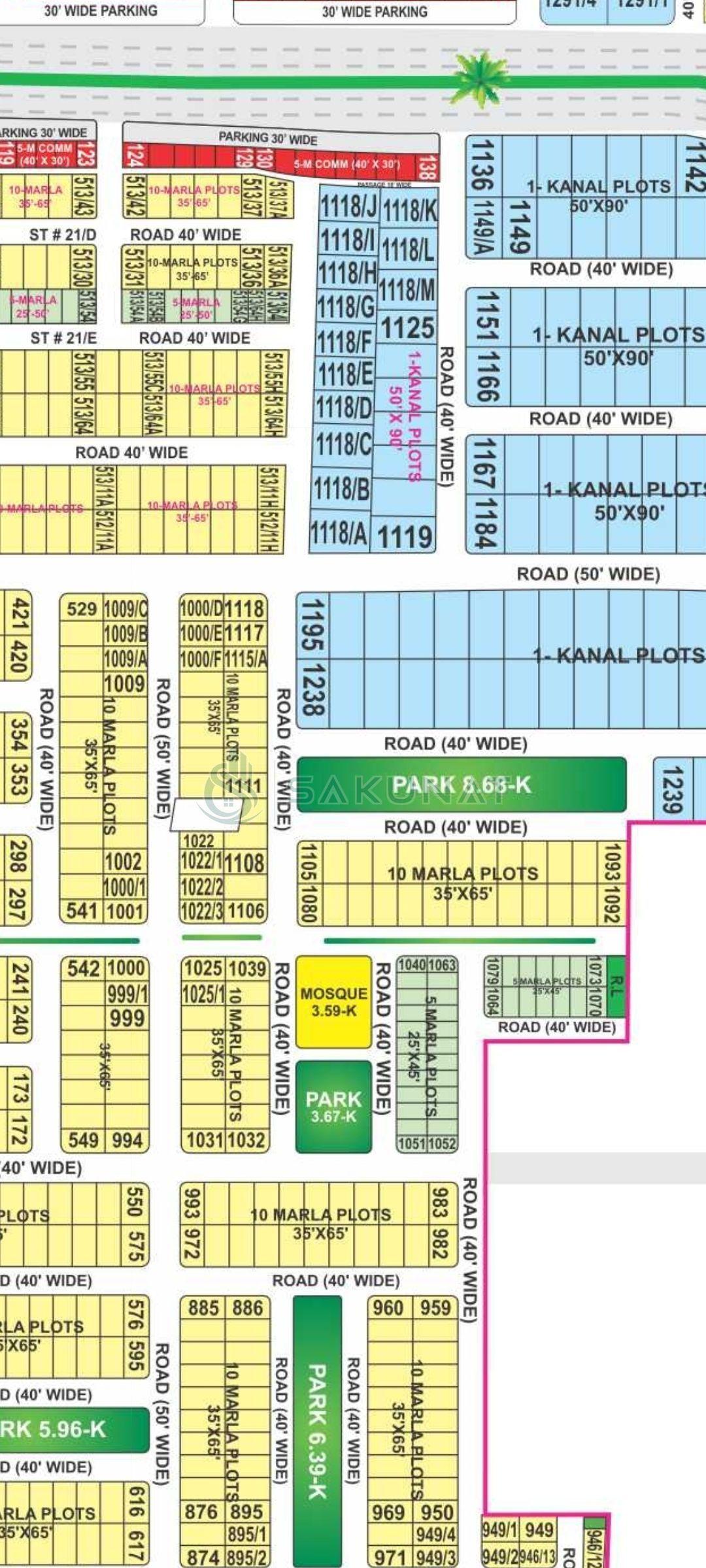 10 Marla Residential Plot for sale in Bahria Town - Tauheed Block, Lahore