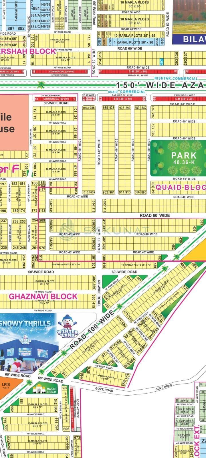 10 Marla Residential Plot for sale in Bahria Town - Ghaznavi Block, Lahore