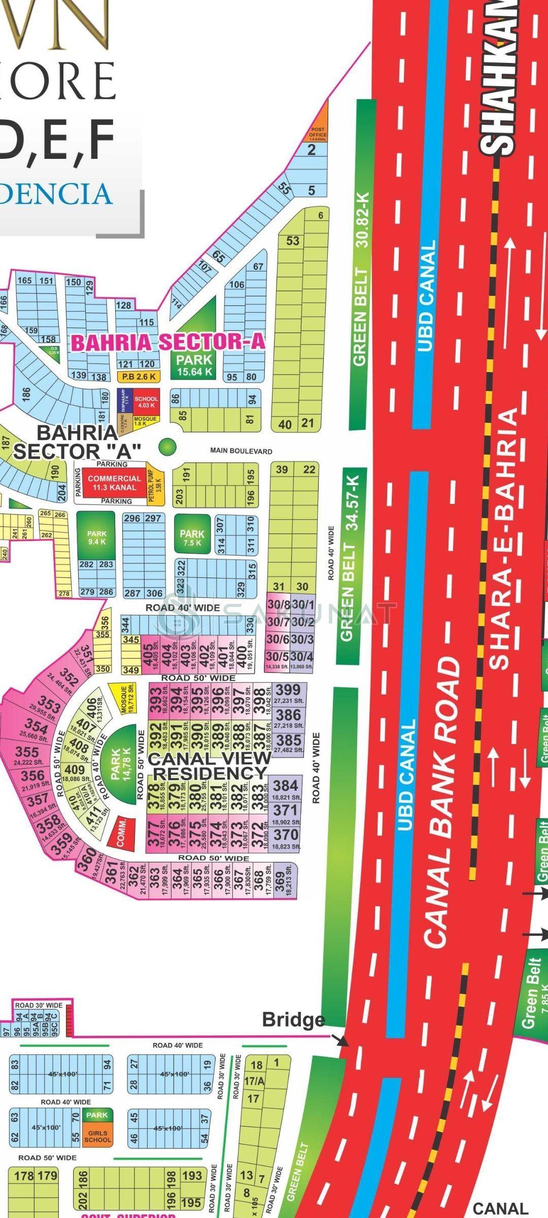 1 Kanal Residential Plot for sale in Bahria Town - Babar Block, Lahore