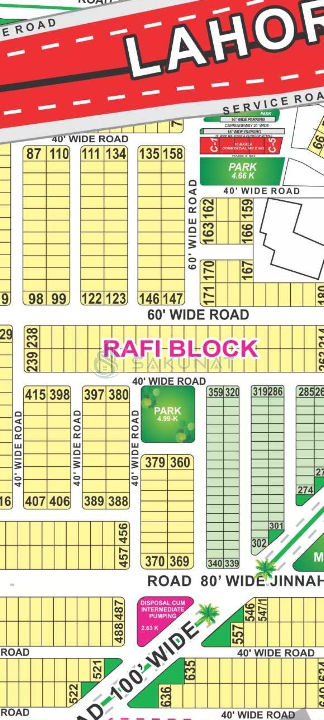 10 Marla Residential Plot for sale in Bahria Town - Rafi Block, Lahore