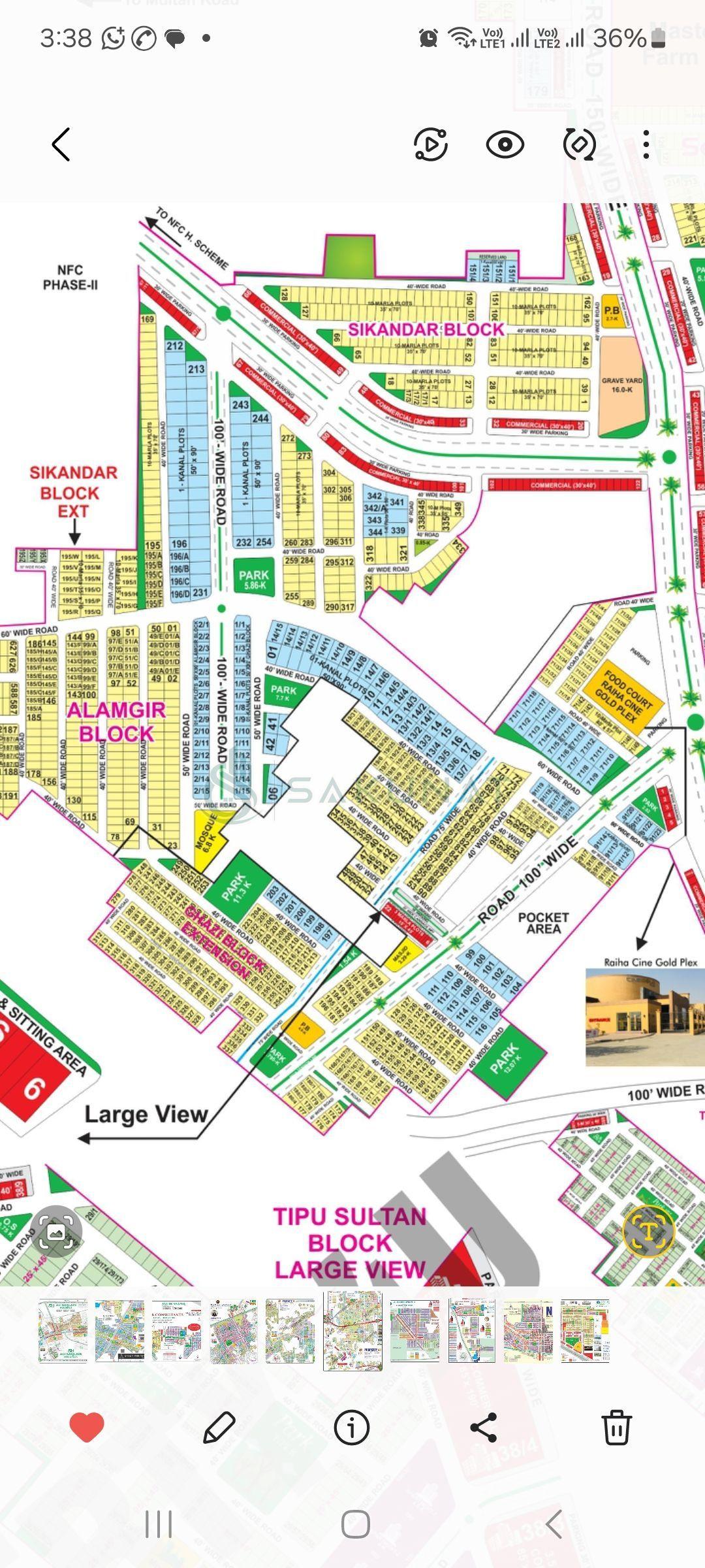 10.88 Marla Residential Plot for sale in Bahria Town - Alamgir Block, Lahore
