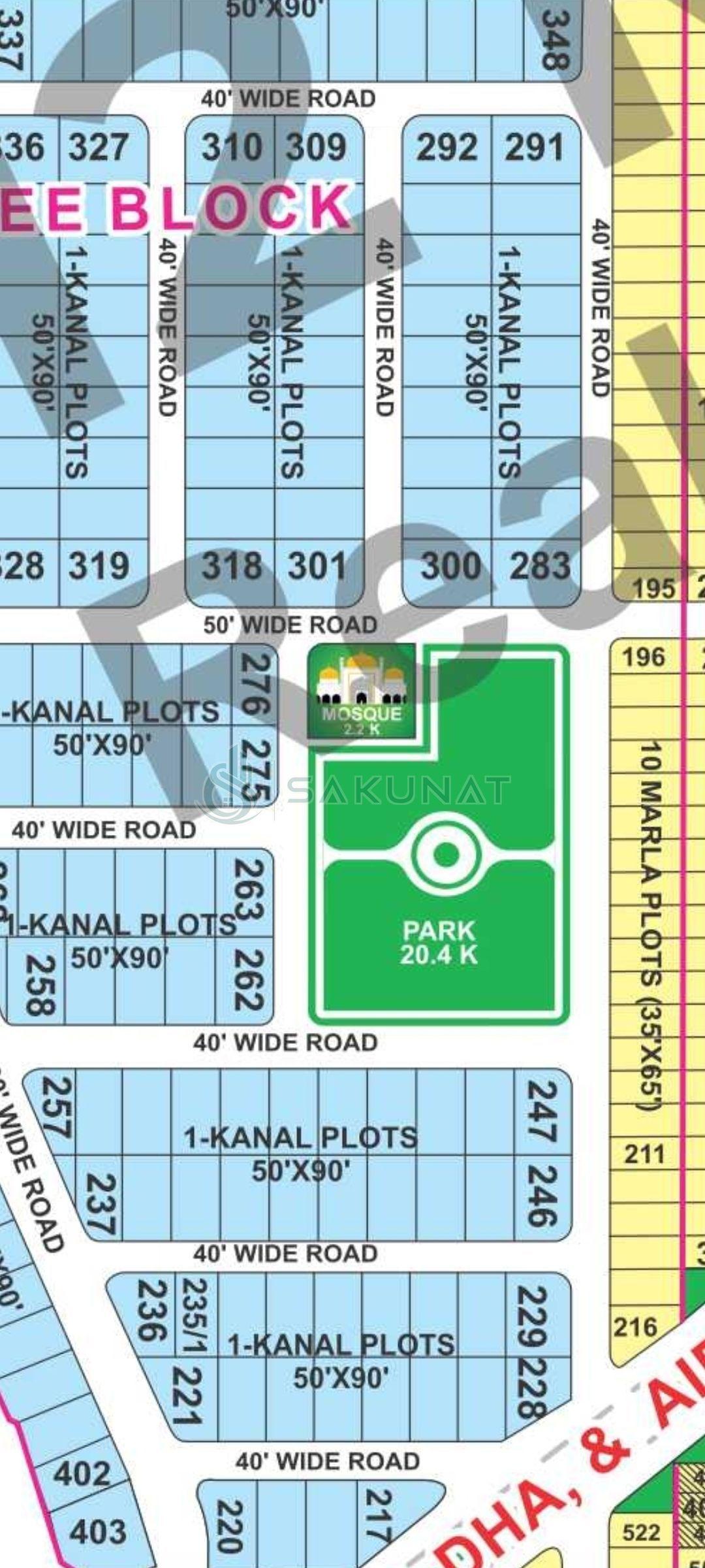 2 Kanal Residential Plot for sale in Bahria Town - Block EE, Lahore