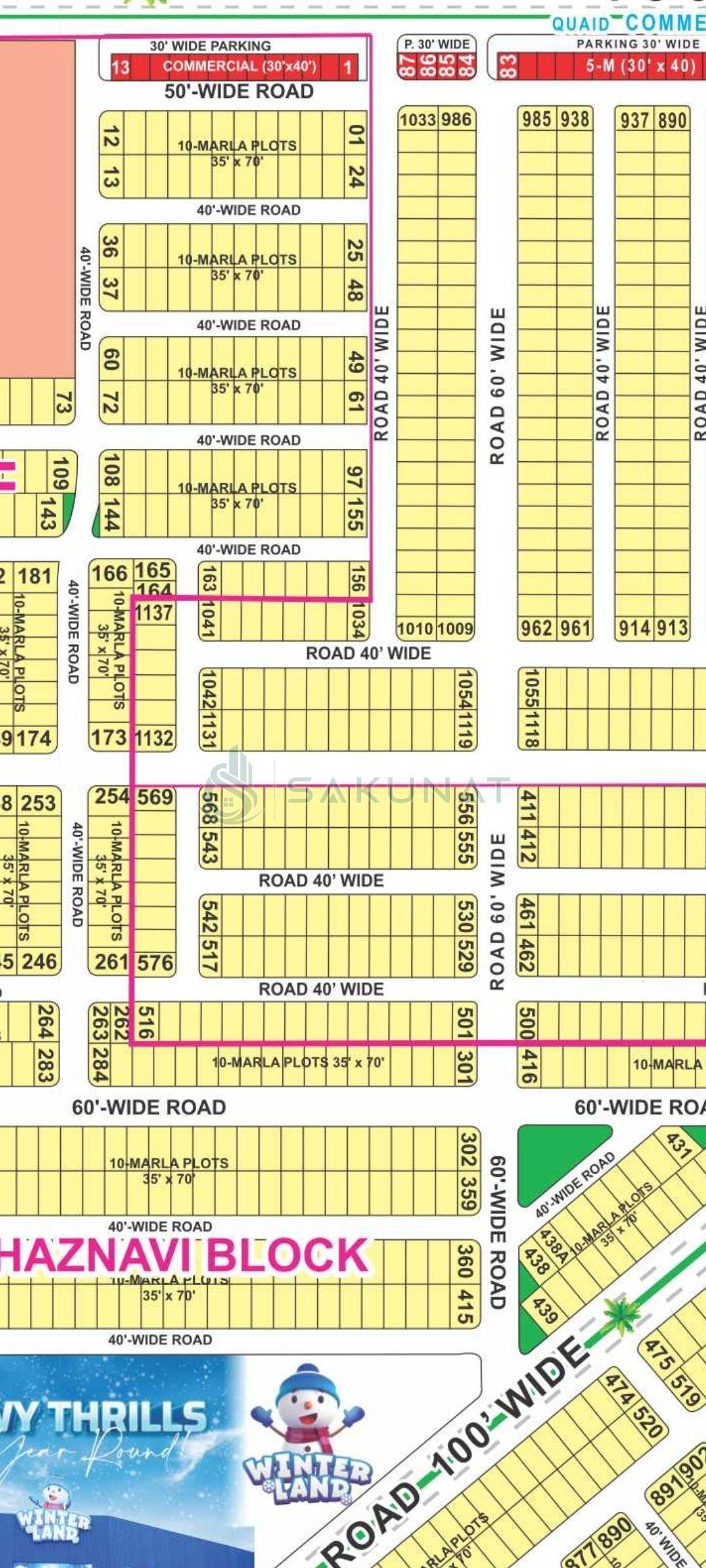 10 Marla Residential Plot for sale in Bahria Town - Johar Block, Lahore