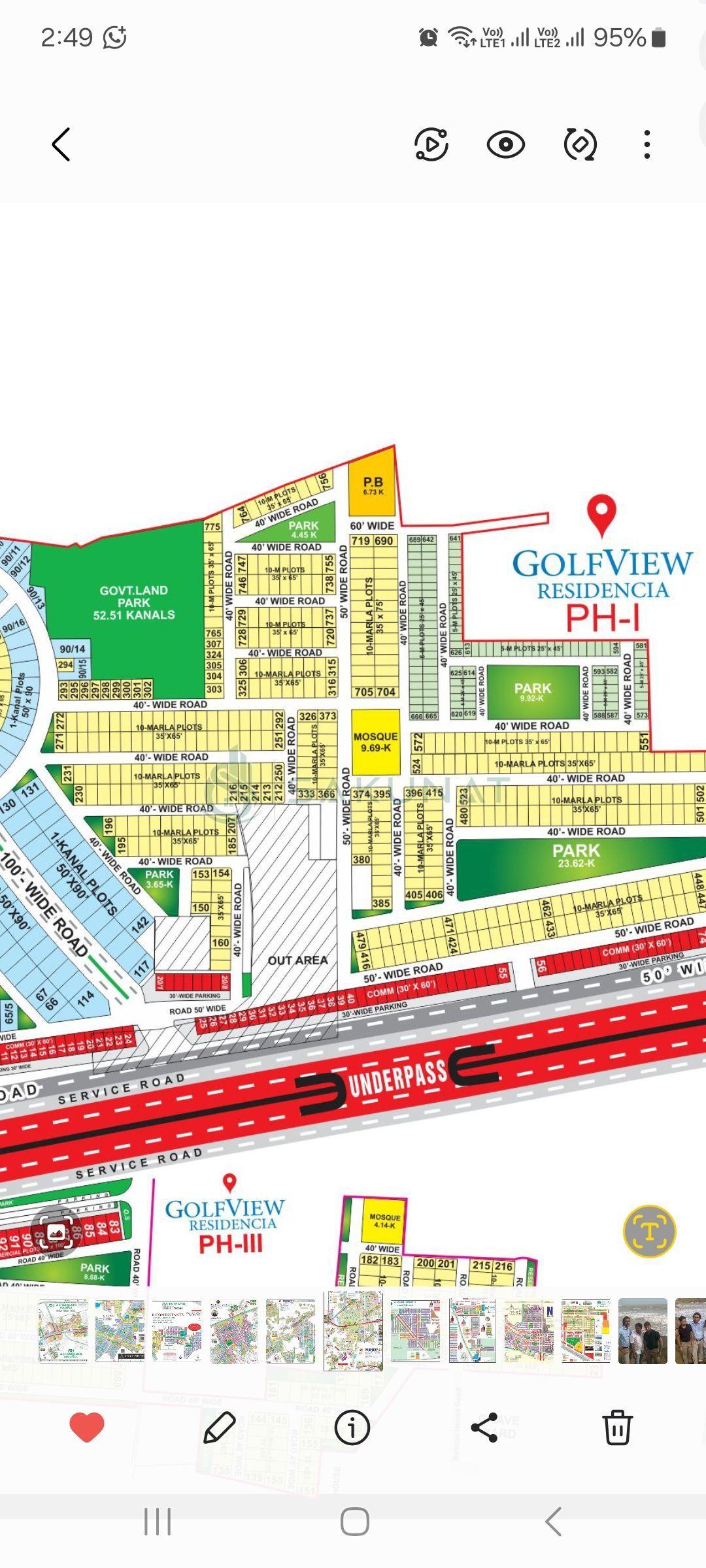 5 Marla Residential Plot for sale in Golf View Residencia - Phase 1, Lahore