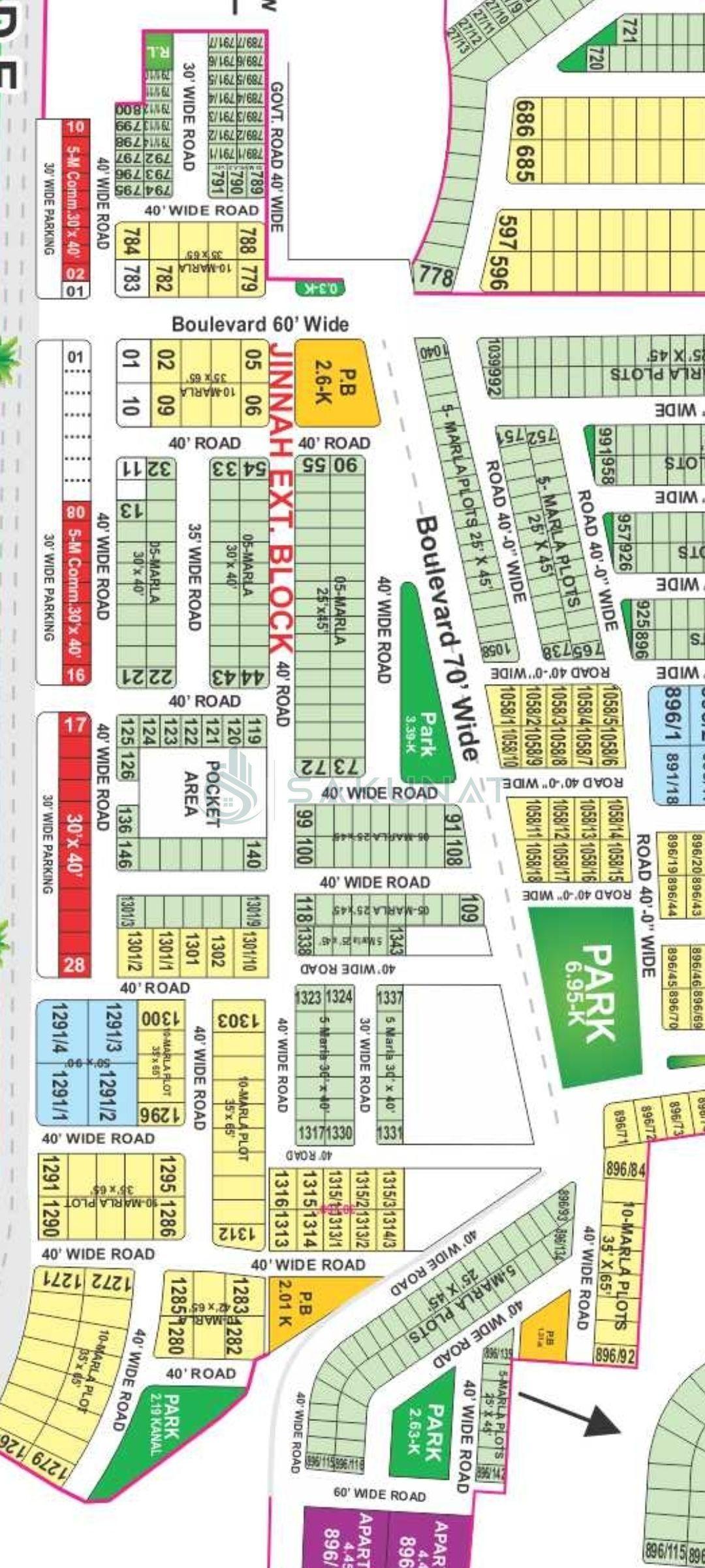6 Marla Residential Plot for sale in Bahria Town - Jinnah Extension Block, Lahore
