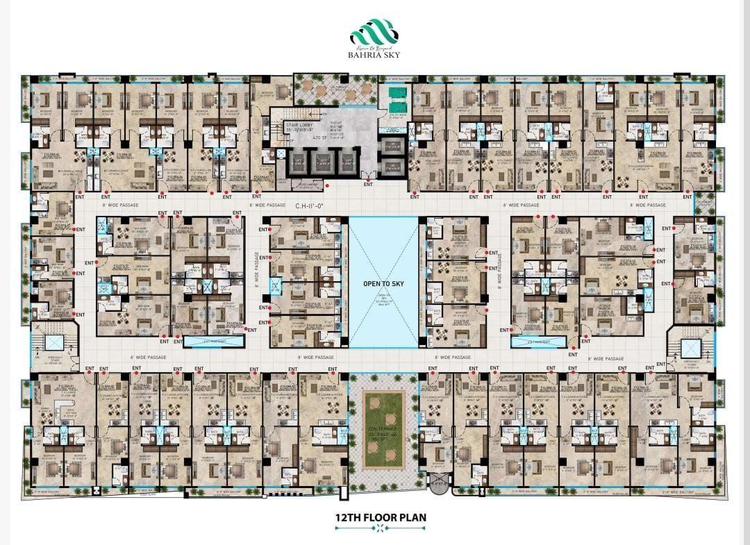 Bahria Sky 2 By OZ Developers — floor plan — photo 12 of 13