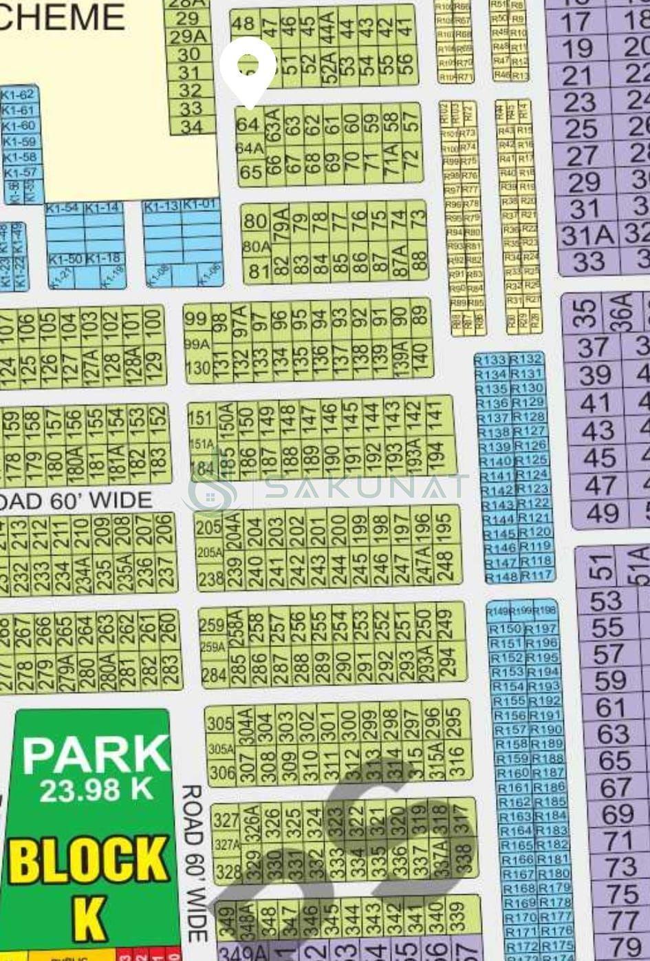 10 Marla Residential Plot for sale in LDA Avenue - Block K, Lahore