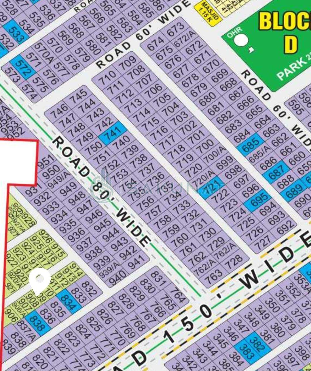 10 Marla Residential Plot for sale in LDA Avenue - Block D, Lahore