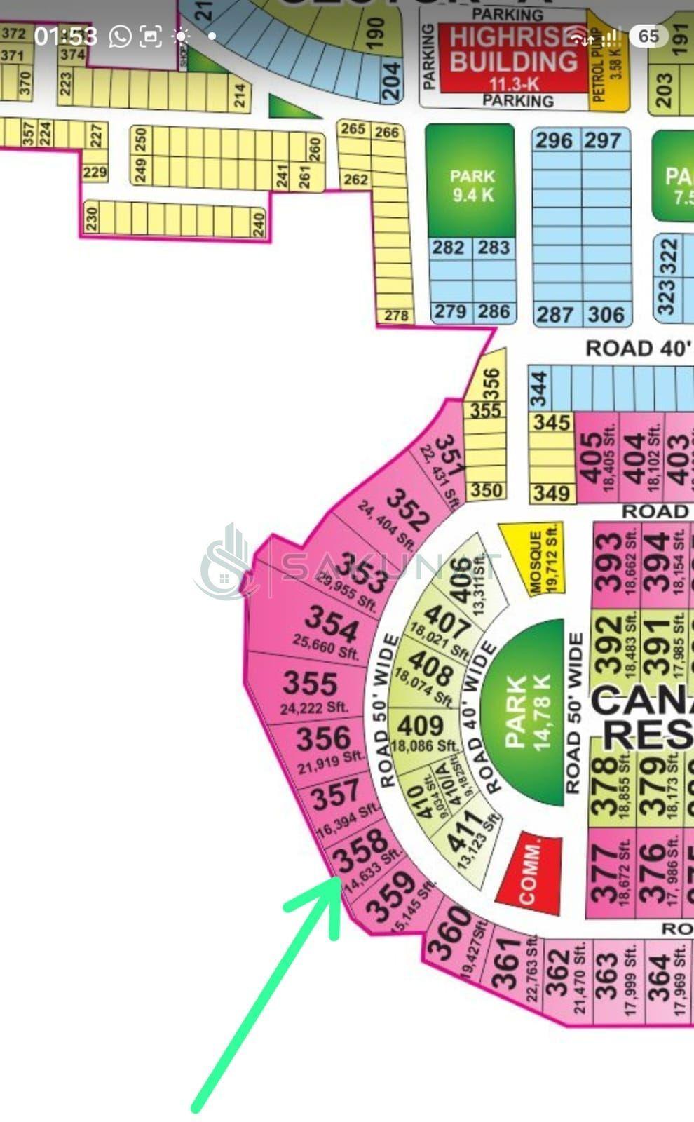 3.25 Kanal Residential Plot for sale in Bahria Town - Canal View Residency, Lahore