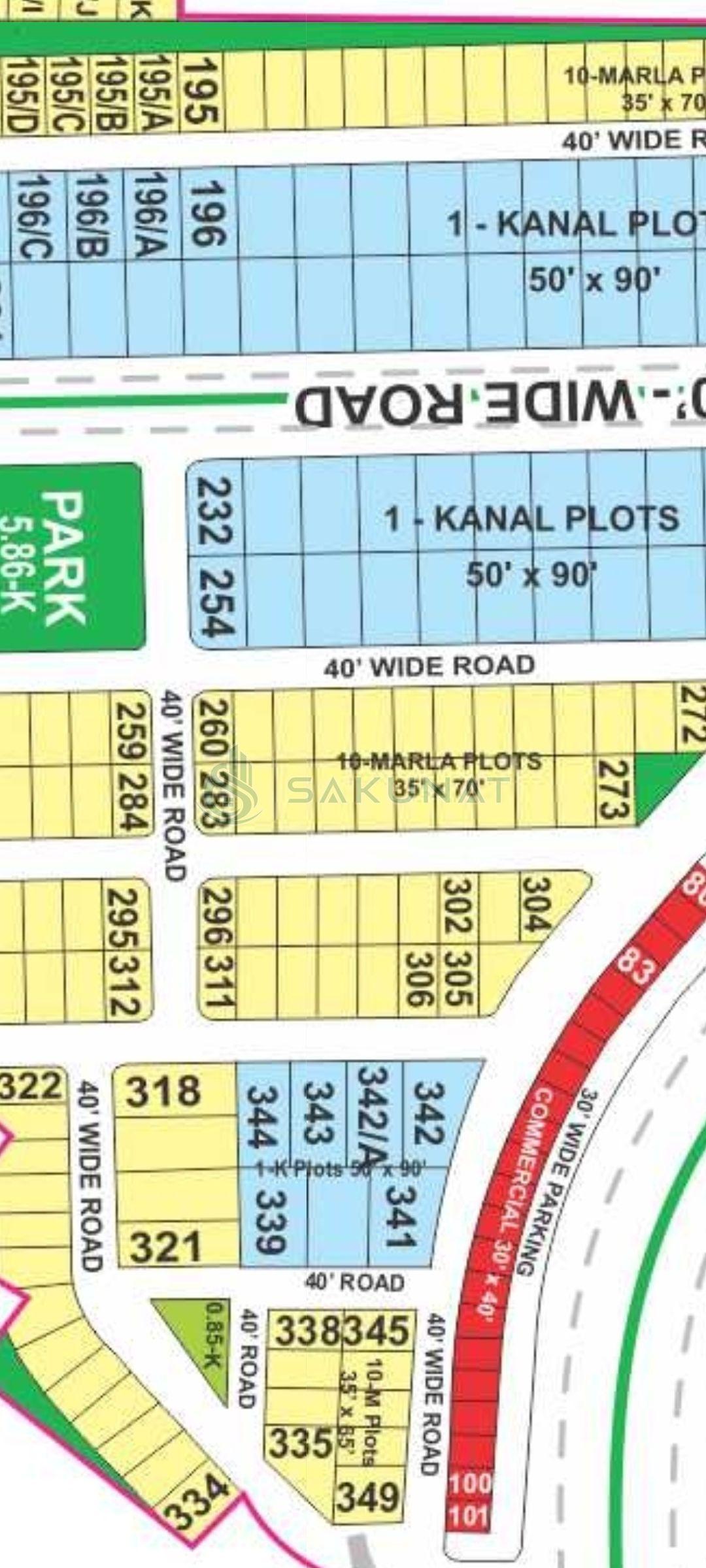 1 Kanal Residential Plot for sale in Bahria Town - Sikandar Block, Lahore