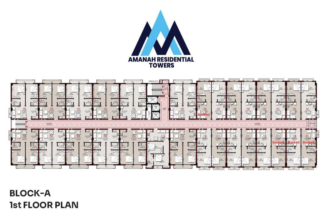 Amanah Resdential Towers, Block A — floor plan — photo 2 of 10