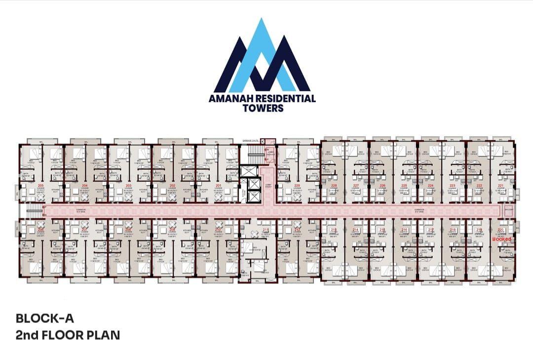 Amanah Resdential Towers, Block A — floor plan — photo 3 of 10