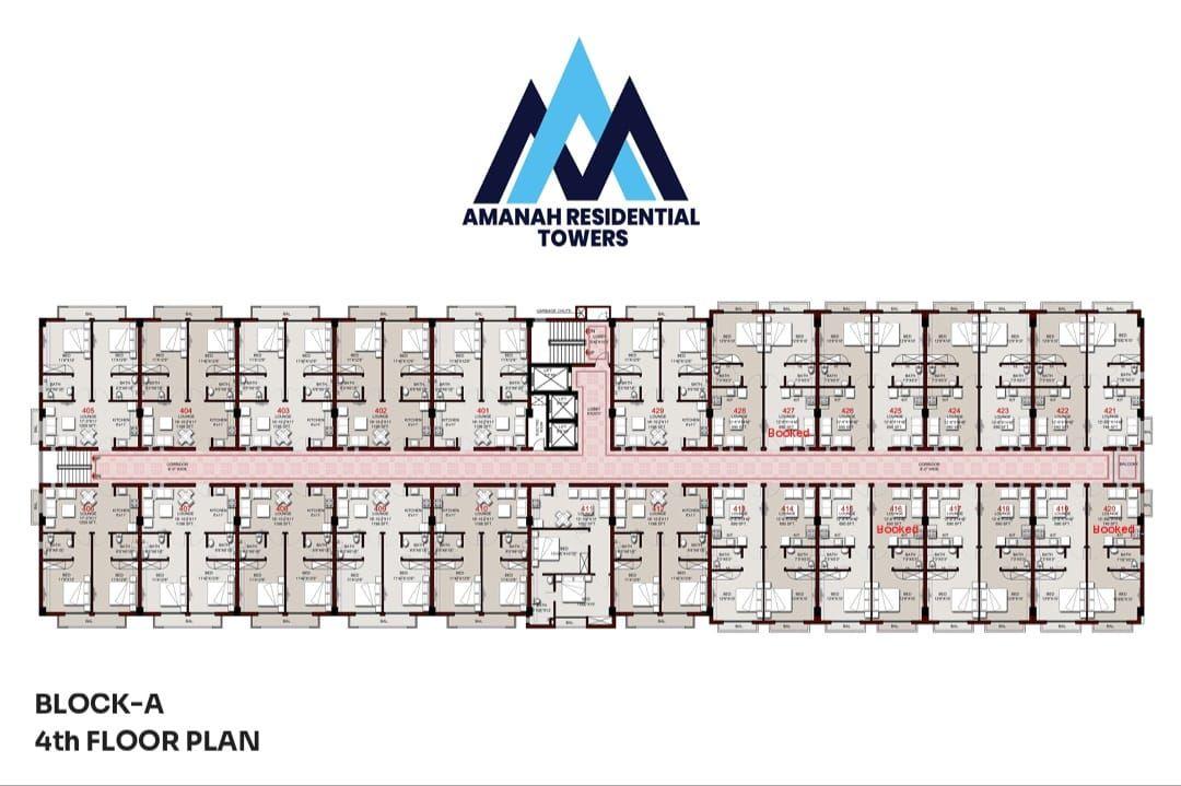 Amanah Resdential Towers, Block A — floor plan — photo 5 of 10