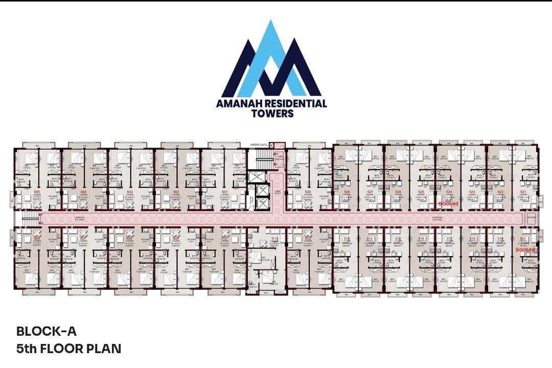 Amanah Resdential Towers, Block A — floor plan — photo 6 of 10