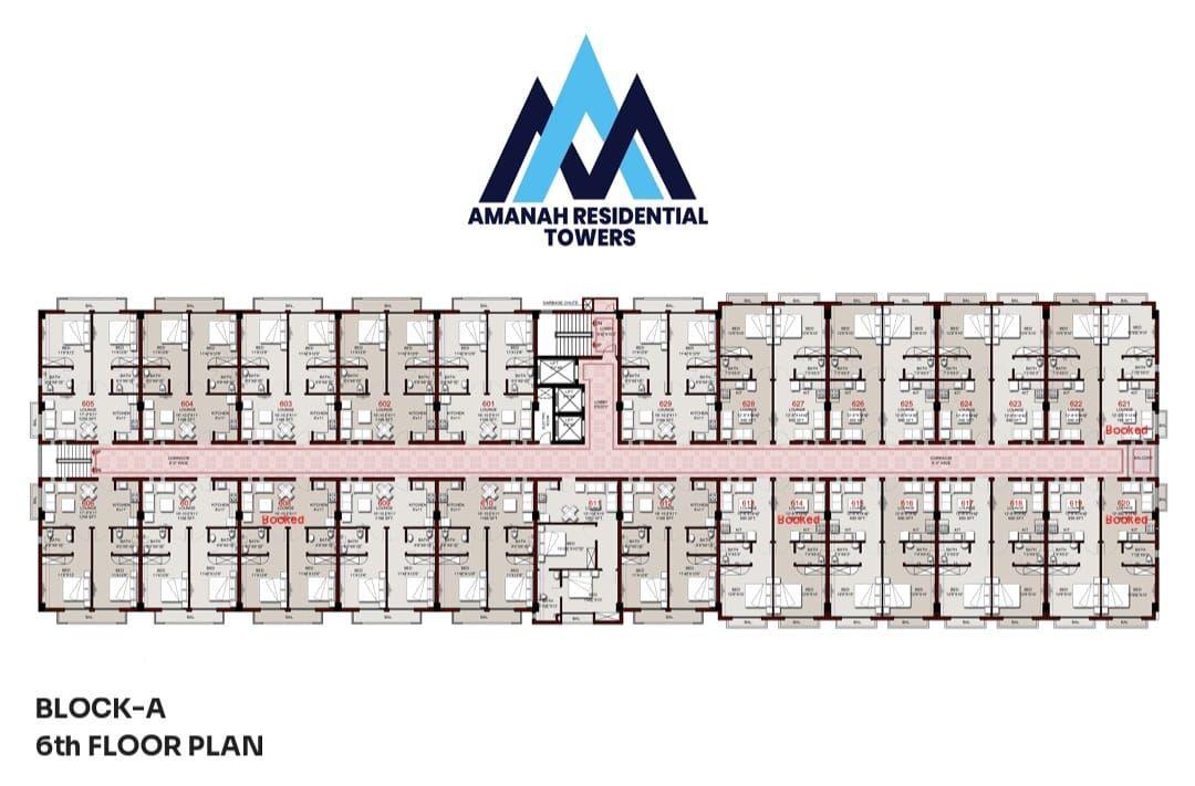Amanah Resdential Towers, Block A — floor plan — photo 7 of 10