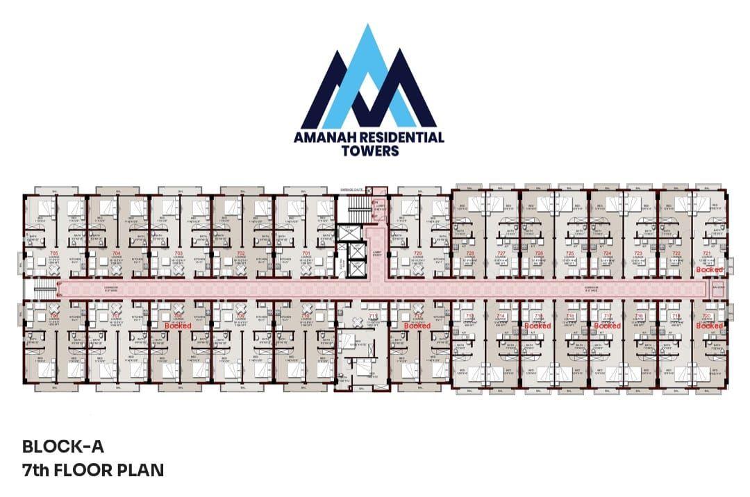 Amanah Resdential Towers, Block A — floor plan — photo 8 of 10