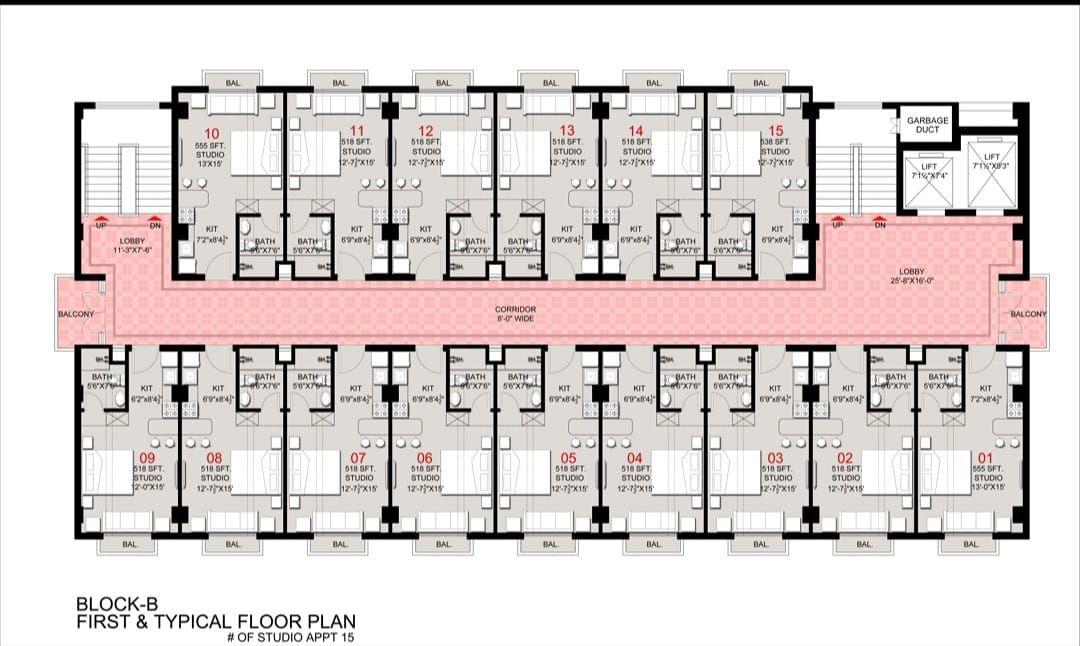 Amanah Residential Towers, Block B — floor plan