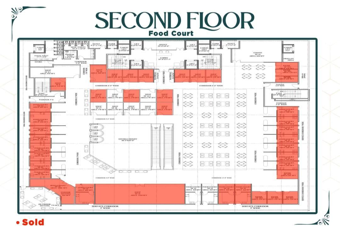 Al Waiz Tower Bahria Town — floor plan — photo 3 of 5