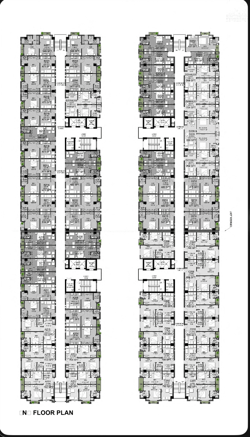 Amanah Noor Residence Tower A & B — floor plan — photo 4 of 10