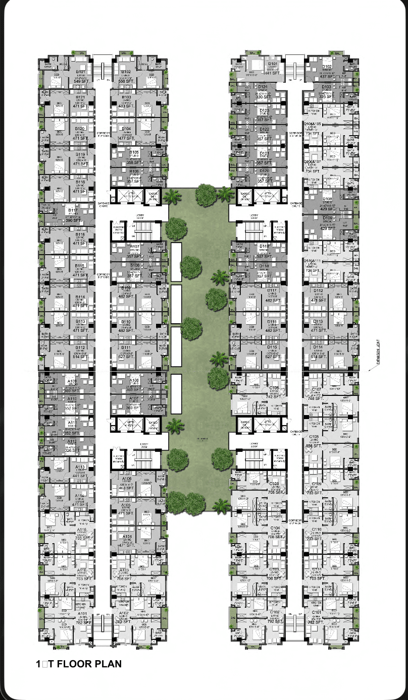 Amanah Noor Residence Tower A & B — floor plan — photo 3 of 10