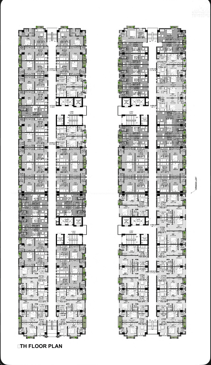 Amanah Noor Residence Tower A & B — floor plan — photo 8 of 10