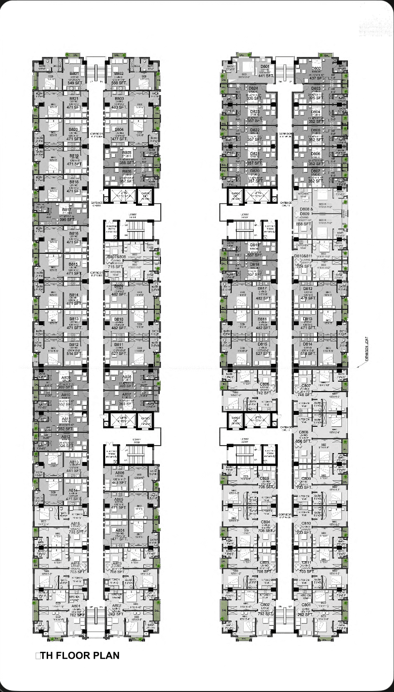 Amanah Noor Residence Tower A & B — floor plan — photo 9 of 10