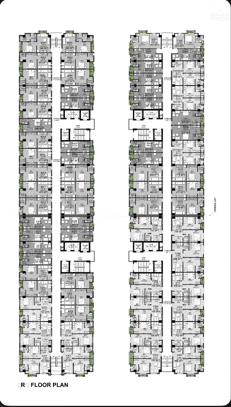 Amanah Noor Residence Tower A & B — floor plan — photo 10 of 10