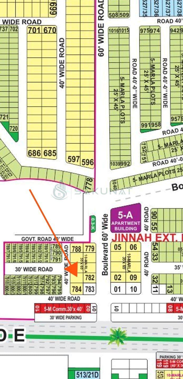 10 Marla Residential Plot for sale in Bahria Town - Sector E, Lahore