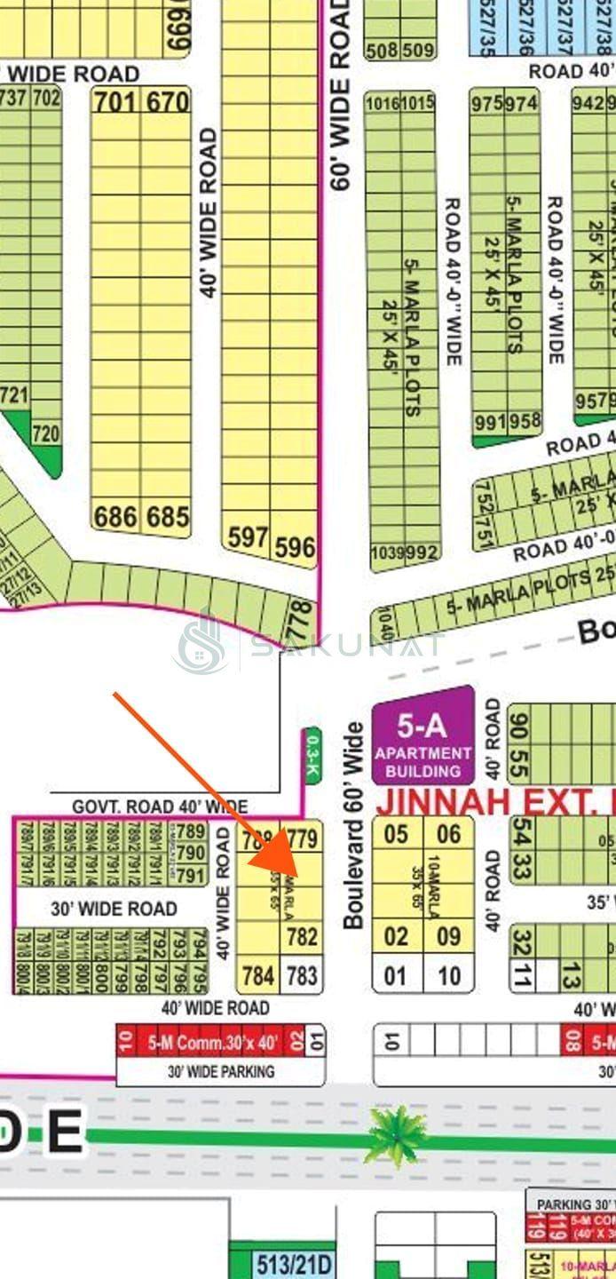 11.5 Marla Residential Plot for sale in Bahria Town - Sector E, Lahore
