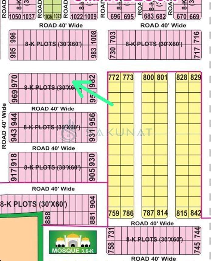 8 Marla Residential Plot for sale in Bahria Town - Umar Block, Lahore