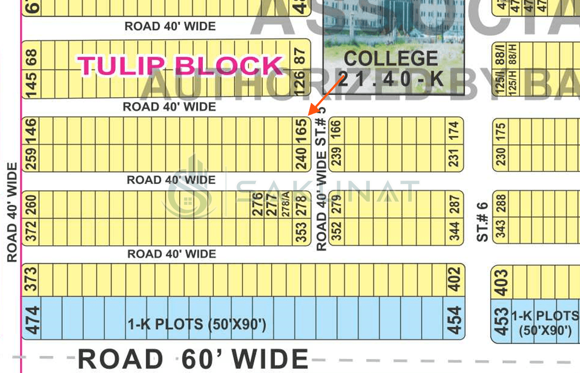 11.75 Marla Residential Plot for sale in Bahria Town - Tulip Block, Lahore