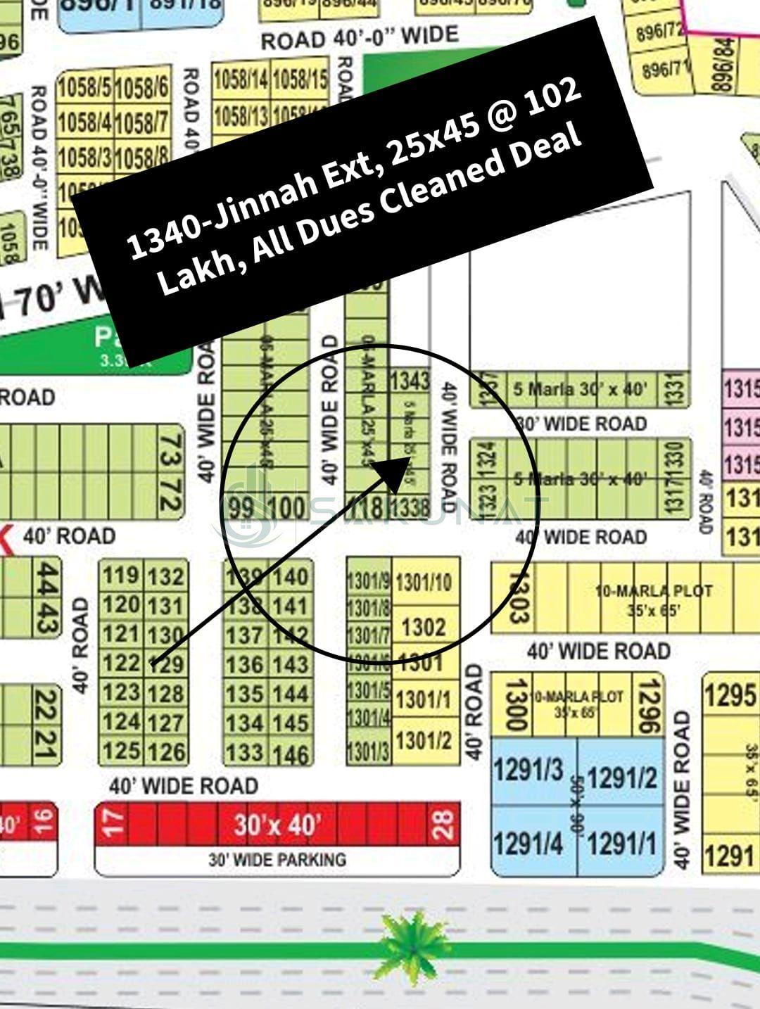 5 Marla Residential Plot for sale in Bahria Town - Jinnah Extension Block, Lahore